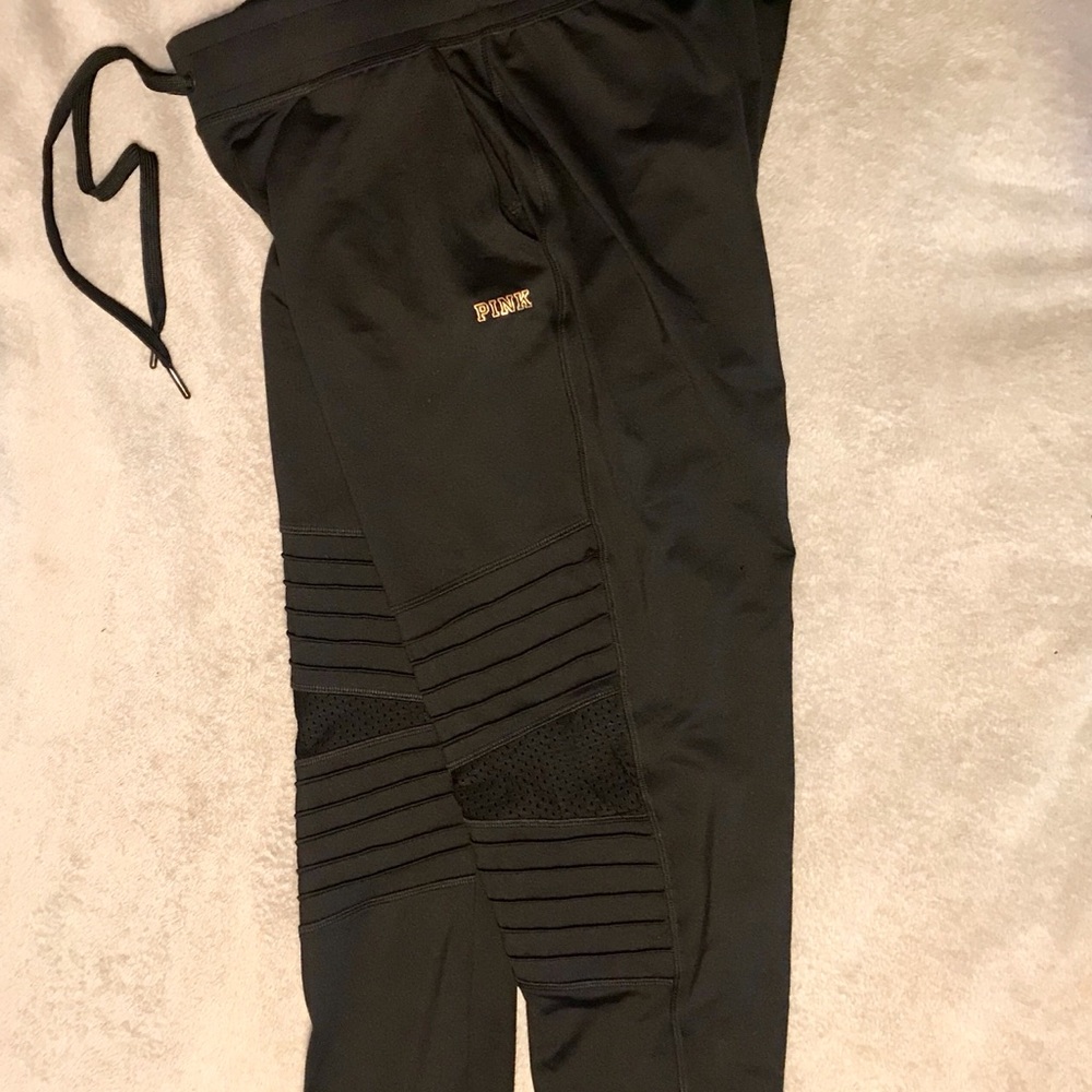 PINK Black Joggers